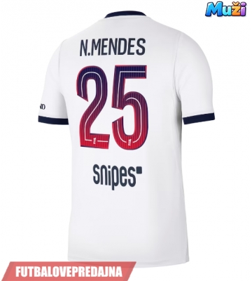 Lacne Muži Futbalové dres Paris Saint-Germain Nuno Mendes #25 2026-27 Krátky Rukáv - Preč
